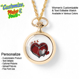 Reloj de collar de oro mágico para mujeres