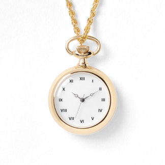 Reloj de collar de oro para regalo de mujer