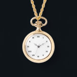 Reloj de collar de oro para regalo femenino<br><div class="desc">Boda y compromiso: Regalos de vigilancia de collar de oro para cualquiera</div>
