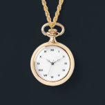 Reloj de collar de oro para regalo femenino<br><div class="desc">Boda y compromiso: Regalos de vigilancia de collar de oro para cualquiera</div>