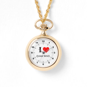 Reloj de collar de oro - Personalizado I Corazón