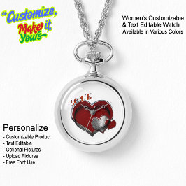 Reloj de collar de plata mágica