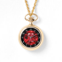Reloj de collar de ruby
