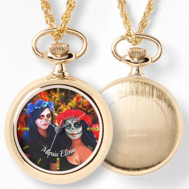 Reloj de collar de Vallarta Catrinas 1718 (Subido por el creador)