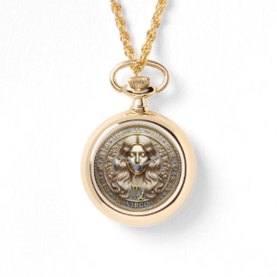 Reloj de collar del horóscopo de Virgo