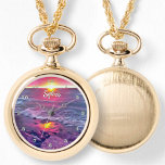 Reloj de collar Malecon Sunset 0911<br><div class="desc">Pintura de la colección "Malecon Sunset 0911" Personalice en la página del producto o haga clic en el botón "Personalizar" para obtener más opciones de diseño. Diseño creado a partir de mi pintura "Malecon Sunset 0911" que capta una hermosa puesta de sol en el Malecón en Puerto Vallarta, México. Los...</div>
