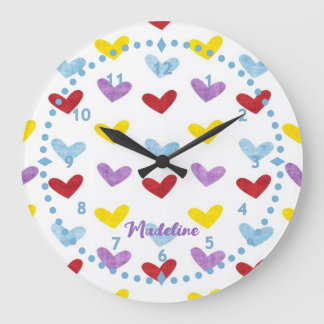 Reloj de corazón dulce pastel