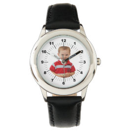 Reloj de correa de cuero para niños - Personalizad