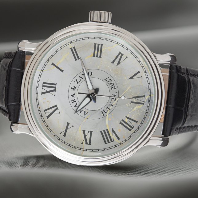 Reloj de cosecha personal para hombres - Cuero neg (Subido por el creador)