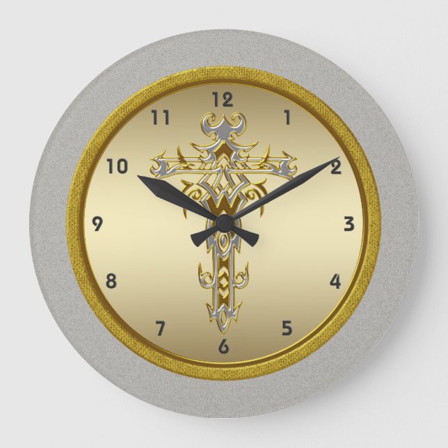 Reloj de cruz religioso (Anverso)