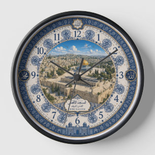 Reloj de cuarzo decorativo tradicional árabe del d
