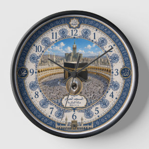 reloj de cuarzo ornamental tradicional islámico