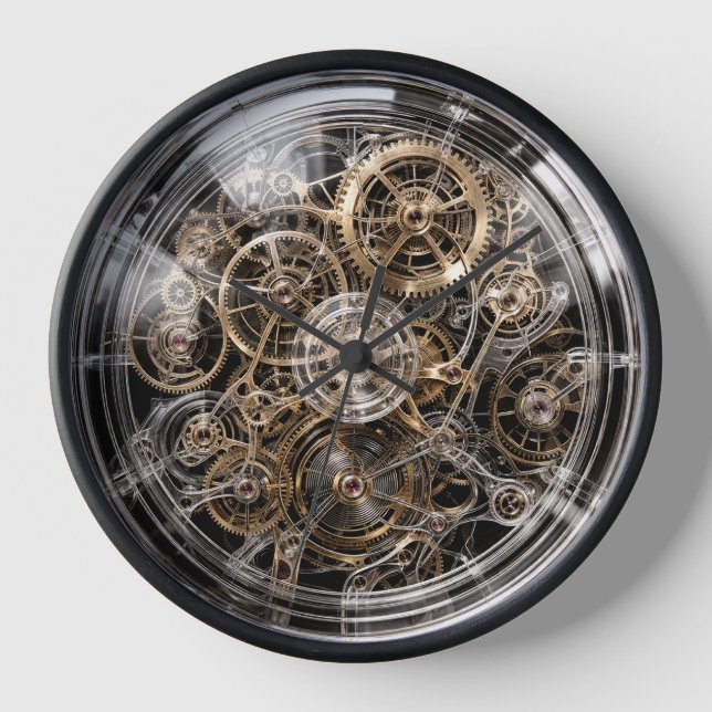 Reloj de cuarzo para geeks de la tecnología DIY (Anverso)