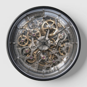Reloj de cuarzo para geeks de la tecnología DIY