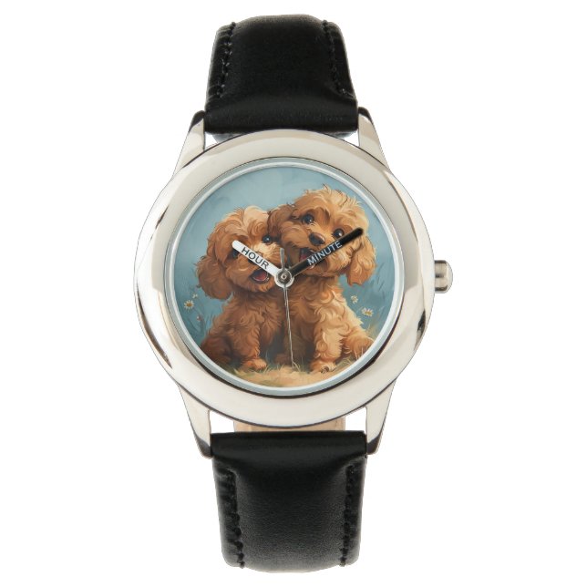 Reloj de cuero vintage para niños (Anverso)