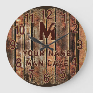 Reloj de cueva de hombre rústico o almohada de cue