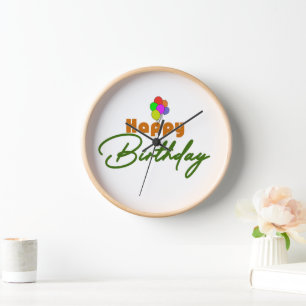 Reloj de cumpleaños feliz