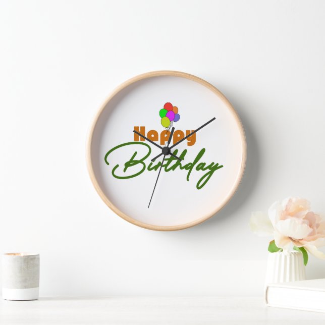 Reloj de cumpleaños feliz (Hogar)