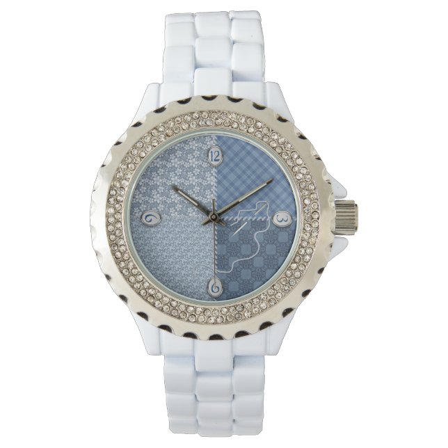 Reloj de damas - Cuchillo/Parche/Blues - Aguja/Hil (Anverso)