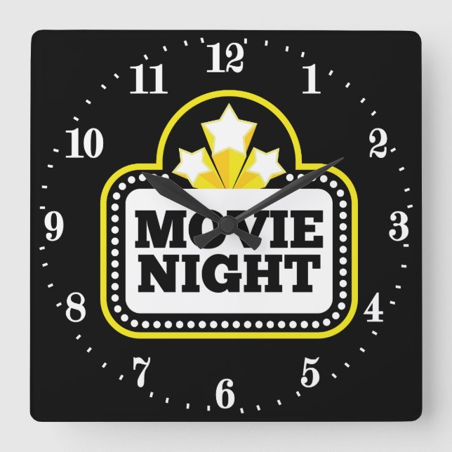 Reloj de decoración de cine en casa (Anverso)