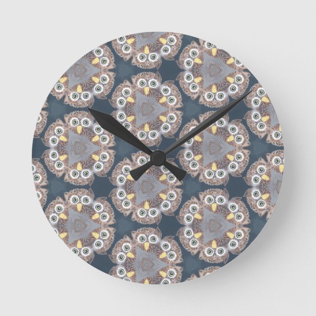 reloj de decoración del hogar de diseño de búho (Anverso)