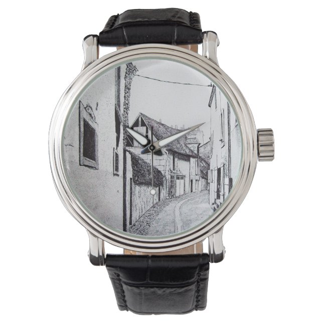 Reloj de dibujo del callejón francés (Anverso)