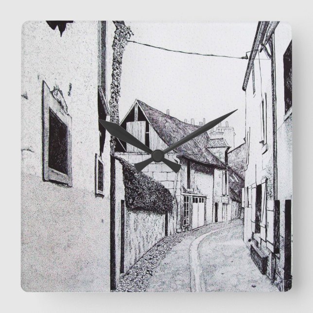 Reloj de dibujo del callejón francés (Anverso)