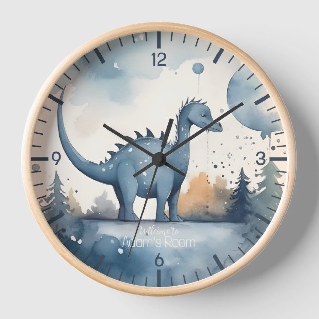 Reloj de dinosaurios personalizado (Anverso)