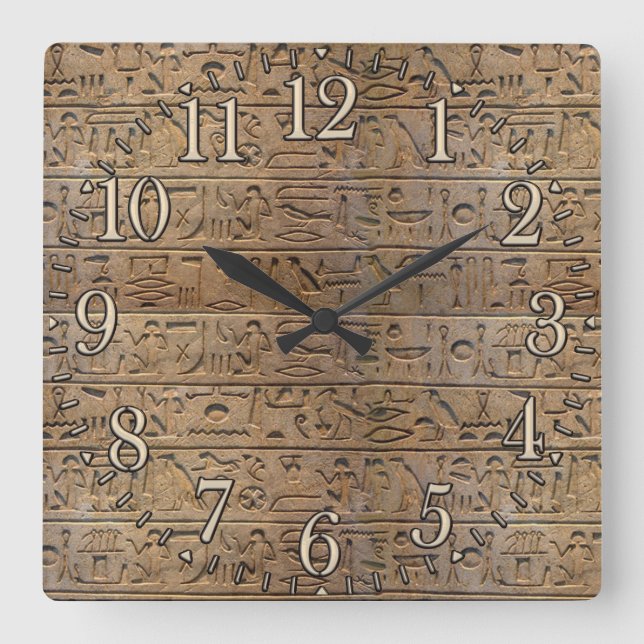 Reloj de diseñador jeroglífico egipcio antiguo (Anverso)
