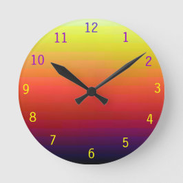 Reloj de diseño arcoiris