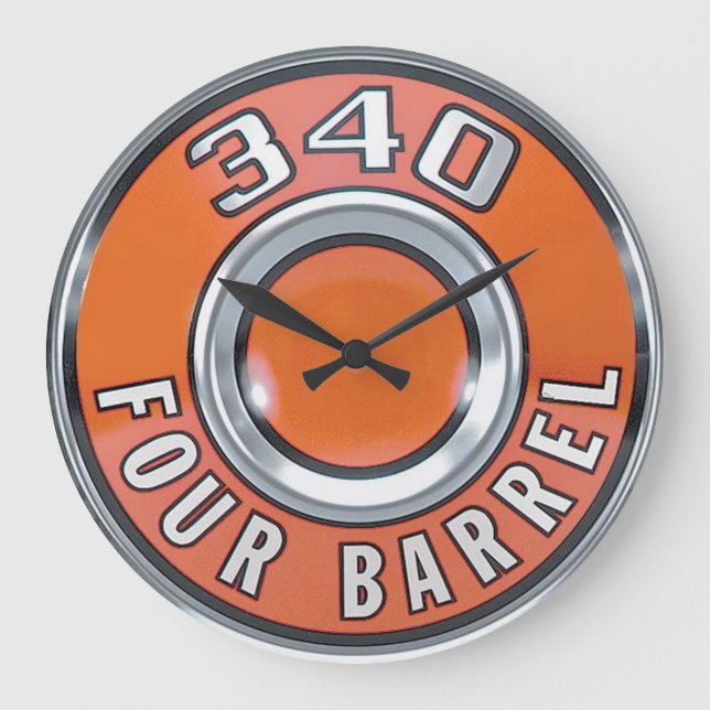 Reloj de diseño de 4 barriles Vintage 340 (Anverso)