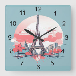 Reloj de diseño de la Torre Eiffel de París