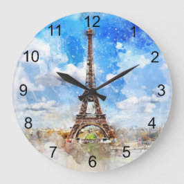 Reloj de diseño de la Torre Eiffel de París