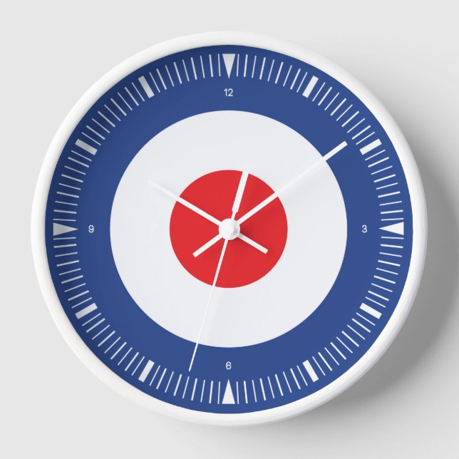 Reloj de diseño de redondeo de objetivo de Mod (Anverso)