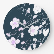 Reloj De Diseño En Blanco Y Azul