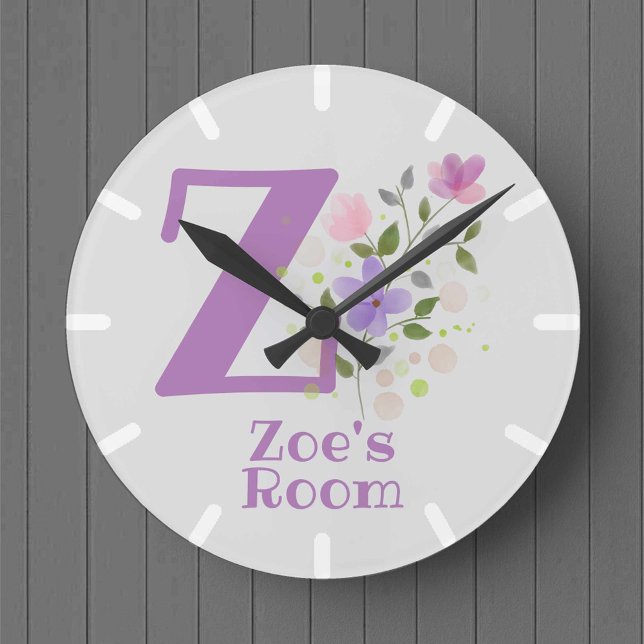 Reloj de dormitorio para niños con el nombre Zoe (Subido por el creador)