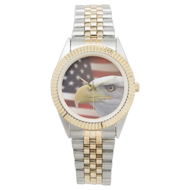 Reloj de dos tonos de la bandera del águila estado (Anverso)