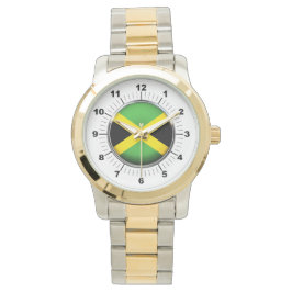 Reloj de dos tonos sobredimensionado de la bandera