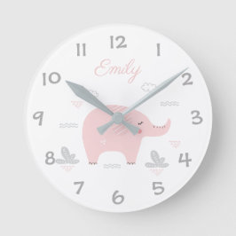Reloj de elefante Safari de selva/Reloj de pared d