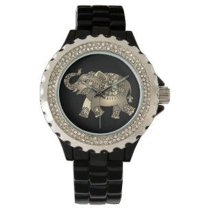 reloj de elefantes ornamentales