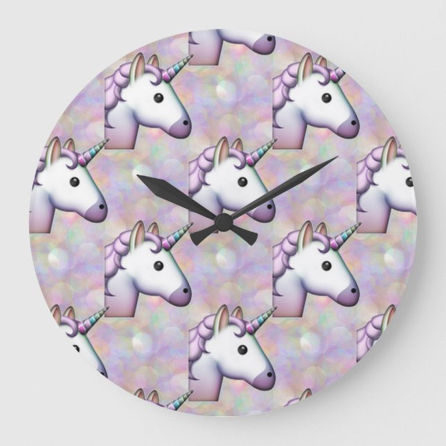 reloj de emoji unicornio holograma (Anverso)