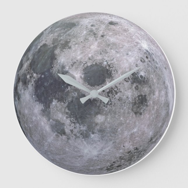 Reloj de encargo de la LUNA LLENA - 10,75" grande (Anverso)