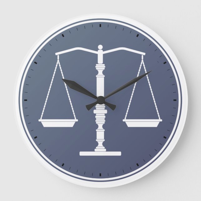 Reloj de escalas de justicia (Anverso)