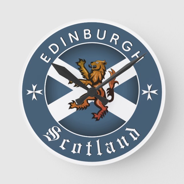 Reloj de Escocia, Rampant, Edimburgo, Bandera Esco (Anverso)