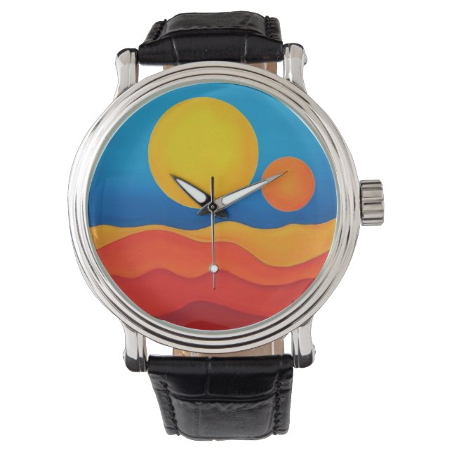 Reloj de escritura de arte original (Anverso)