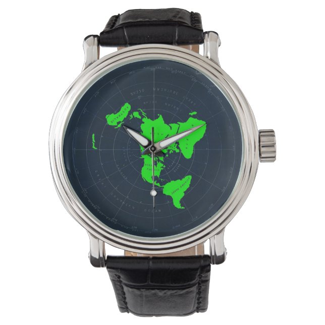 Reloj de escritura de disco plano de mapa de la Ti (Anverso)