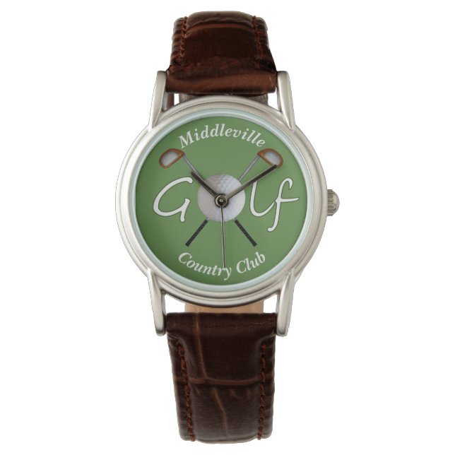 Reloj de escritura de golf (Anverso)
