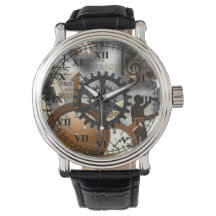 Reloj de escritura de tiempo de música retro