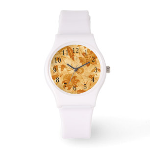 Reloj de espiral floral