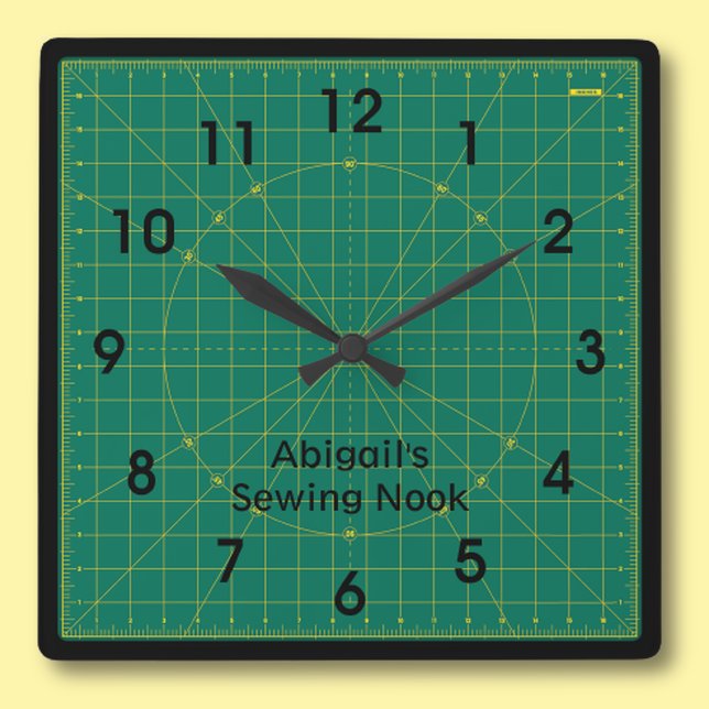 Reloj de estera verde de Quilter (Subido por el creador)
